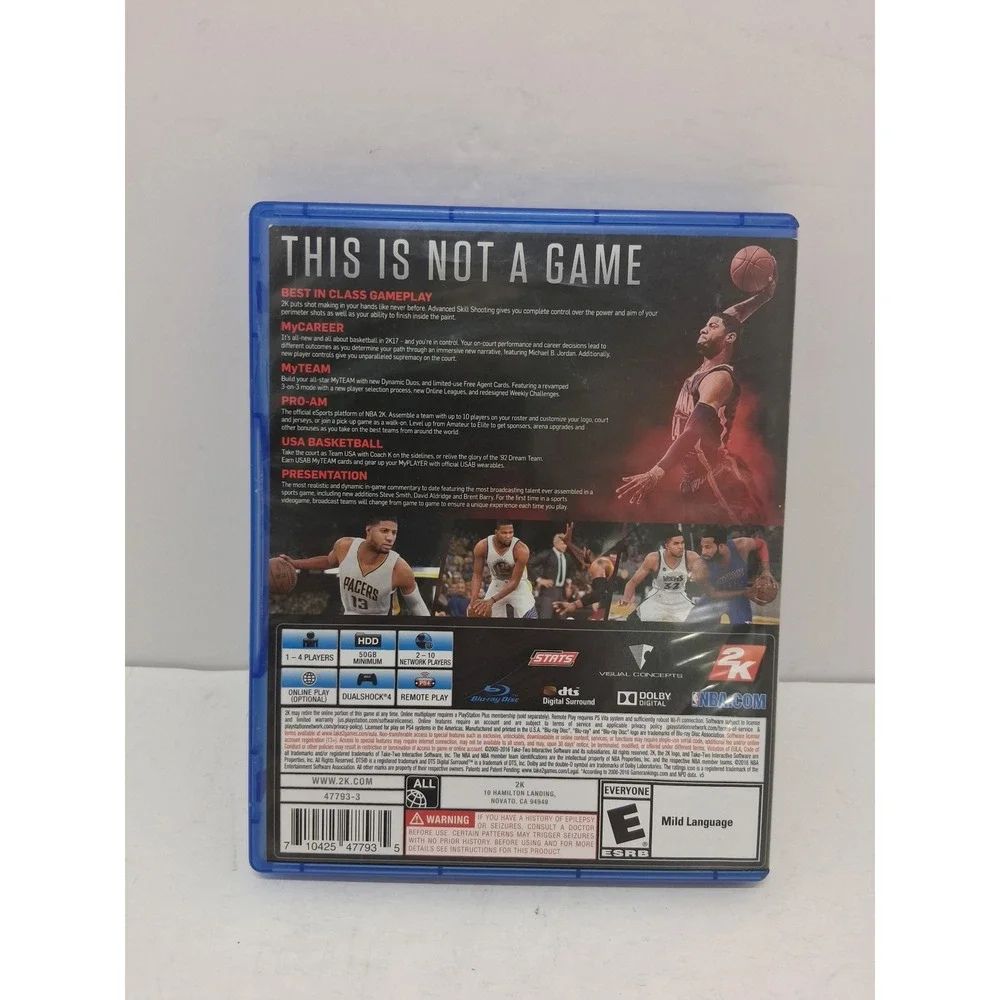 NBA 2K17 Sony PlayStation 4 PS4 Basketball Video Game Paul George Cover